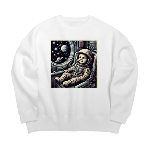 宇宙船に乗った赤ちゃん２ Big Crew Neck Sweatshirt