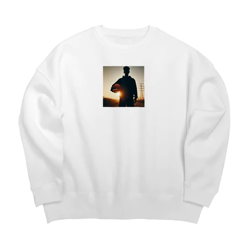 バスケットマンシルエット2 Big Crew Neck Sweatshirt