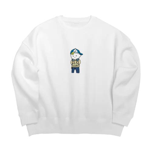 道行く犬を撫でたい男子 Big Crew Neck Sweatshirt