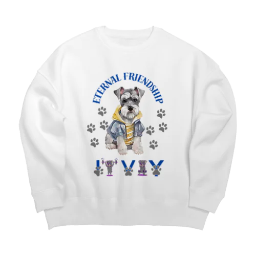 美意識高めのシュナウザー Big Crew Neck Sweatshirt