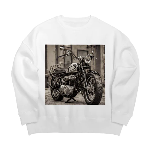 ヴィンテージオートバイの美学 Big Crew Neck Sweatshirt