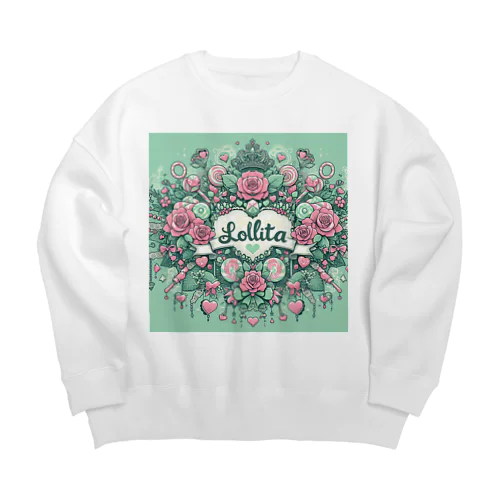 Sweet Lolita 🍭 ミントグリーン Big Crew Neck Sweatshirt