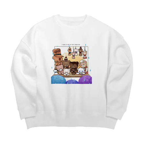 あしたてんきになあれ Big Crew Neck Sweatshirt