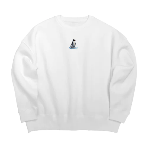 ペンギンの親子 Big Crew Neck Sweatshirt