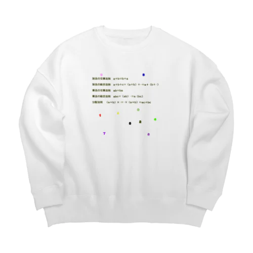 交換法則、結合法則、そして分配法則 Big Crew Neck Sweatshirt