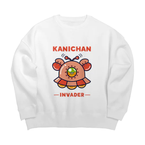 カニちゃんUFO Big Crew Neck Sweatshirt