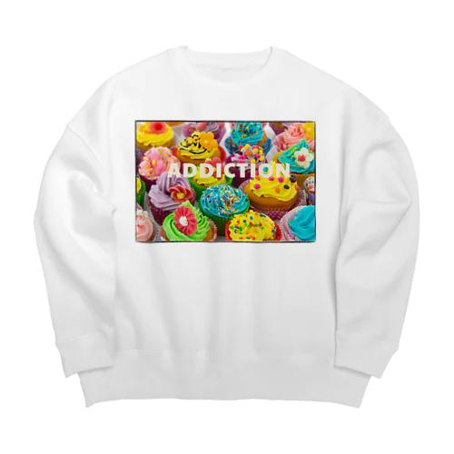 カップケーキ中毒アディクション Big Crew Neck Sweatshirt