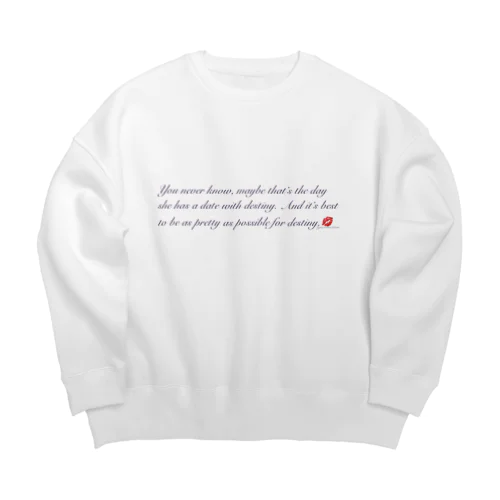 メッセージ Big Crew Neck Sweatshirt