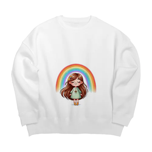 HappyGirl Big Crew Neck Sweatshirt