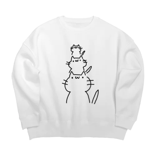 ねこの日常　そのいち Big Crew Neck Sweatshirt