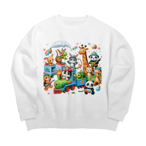 あにまる消防隊 Big Crew Neck Sweatshirt