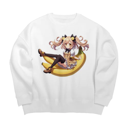 バナ美さん Big Crew Neck Sweatshirt