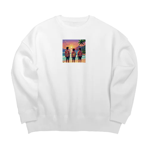 アロハな男たち Big Crew Neck Sweatshirt