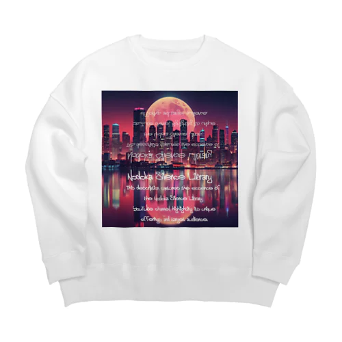 Electro Moon Big Crew Neck Sweatshirt