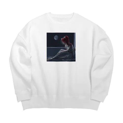 ヘスティア　ジャケットデザイン Big Crew Neck Sweatshirt