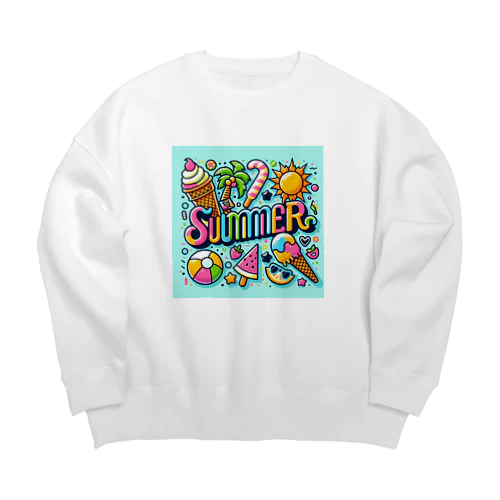 夏🌴🏖️🌴 Big Crew Neck Sweatshirt