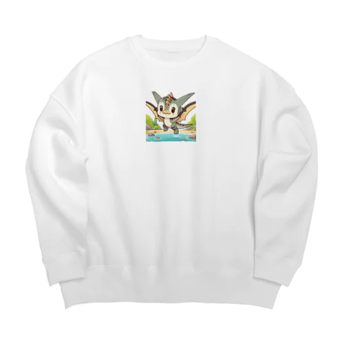 べびぃプテラ② Big Crew Neck Sweatshirt