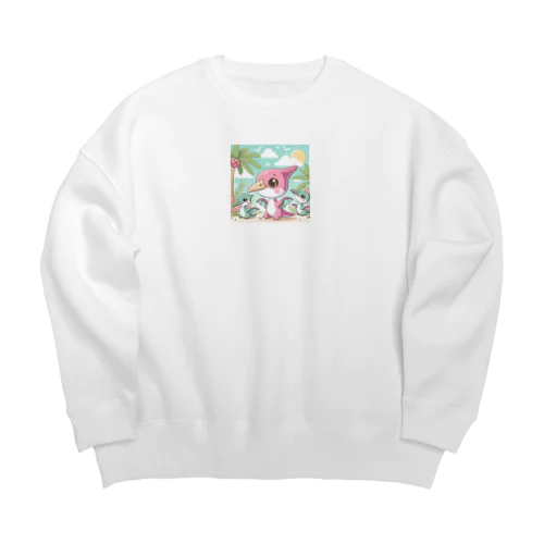 べびぃプテラ③ Big Crew Neck Sweatshirt