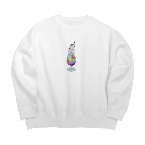 ひげもみあげソワレ. Big Crew Neck Sweatshirt