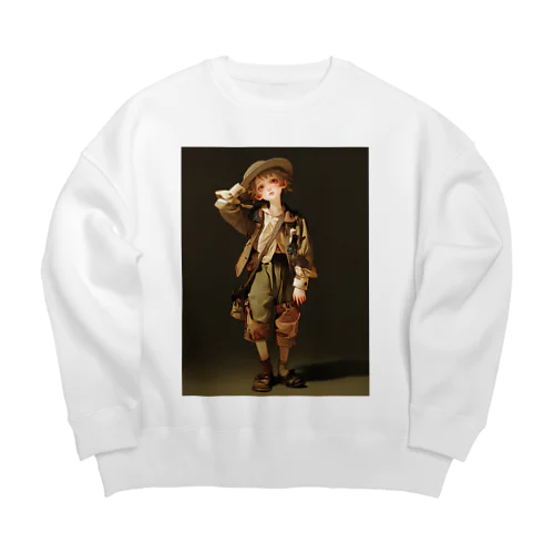 自由な世界が広がる旅　なでしこ1478 Big Crew Neck Sweatshirt