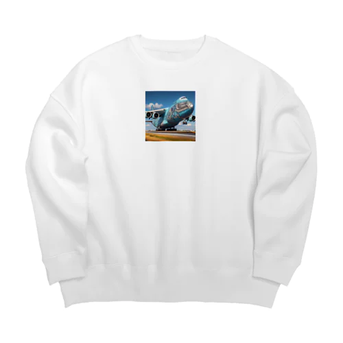 アート貨物機 Big Crew Neck Sweatshirt