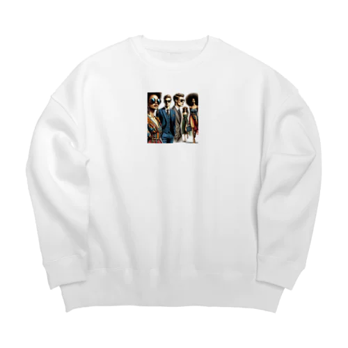 おしゃれなサラリーマン Big Crew Neck Sweatshirt