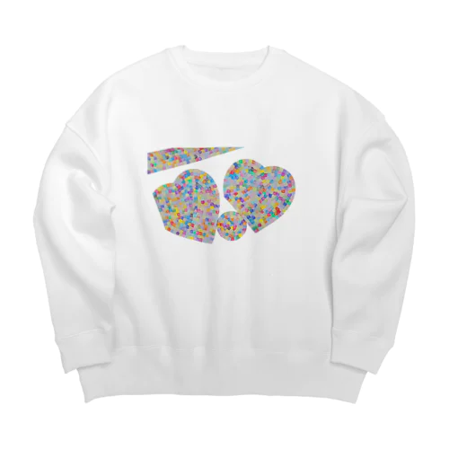 カラフルデザインⅤ Big Crew Neck Sweatshirt