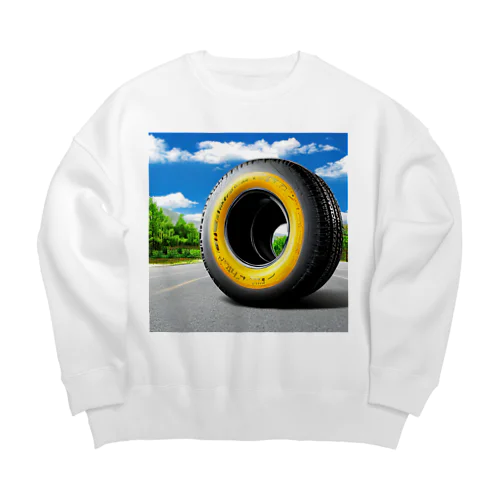 この重そうなタイヤを運べと？ Big Crew Neck Sweatshirt