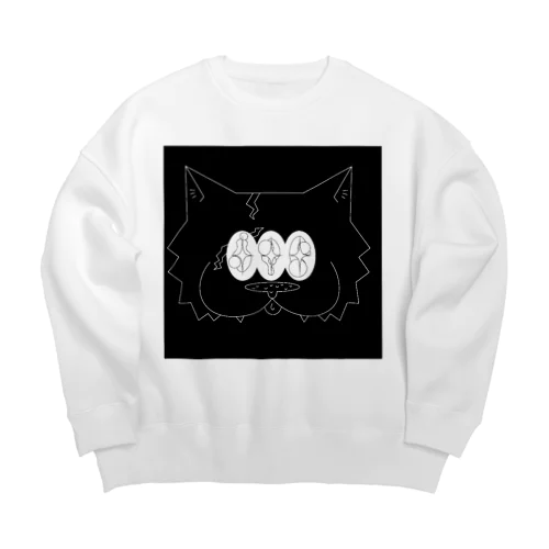 ボスねこくん Big Crew Neck Sweatshirt