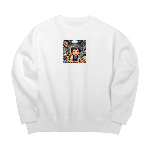 何があったの？ Big Crew Neck Sweatshirt