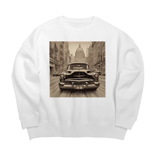 Classic Downtown Ride Big Crew Neck Sweatshirt