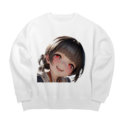 Arca 幼い頃のサムライ娘 Big Crew Neck Sweatshirt