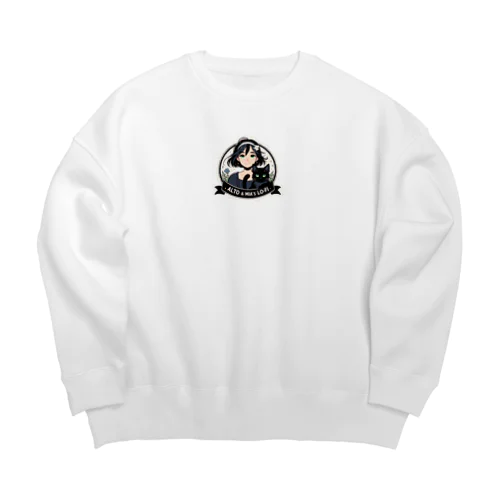 時空の旅猫アルトとミアのロゴマークグッズ Big Crew Neck Sweatshirt