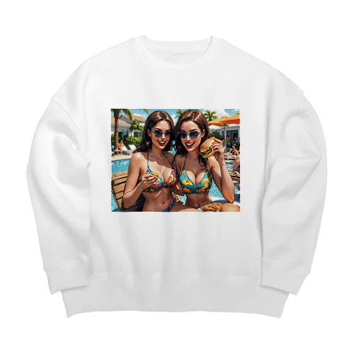 Hamburger Girls Big Crew Neck Sweatshirt