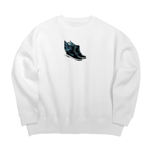 flyingshoes Big Crew Neck Sweatshirt