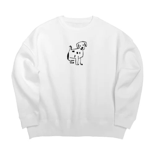 下手くそな犬 Big Crew Neck Sweatshirt