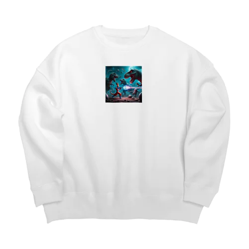 悟空がびゅん Big Crew Neck Sweatshirt