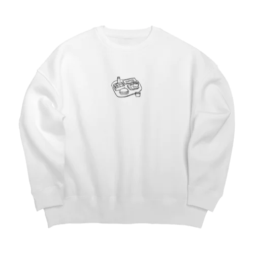 下手くそなランチ Big Crew Neck Sweatshirt