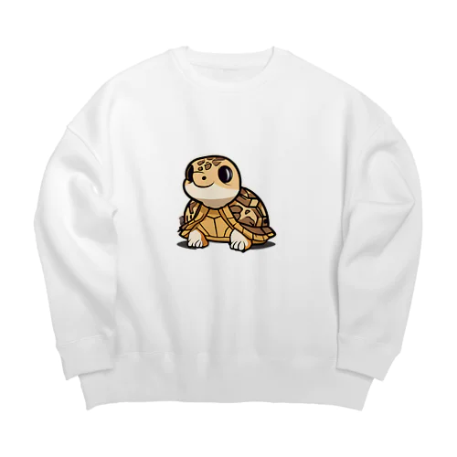 かわいいヒョウモンくん Big Crew Neck Sweatshirt