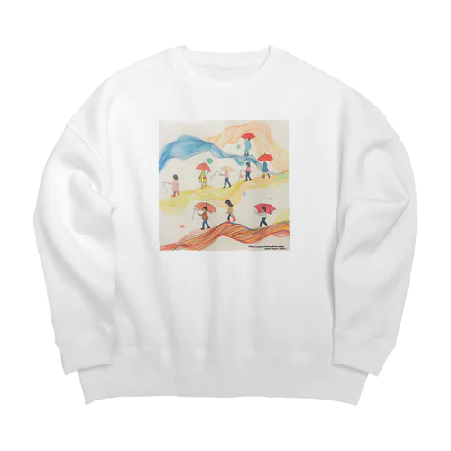 虹の架け橋 Big Crew Neck Sweatshirt