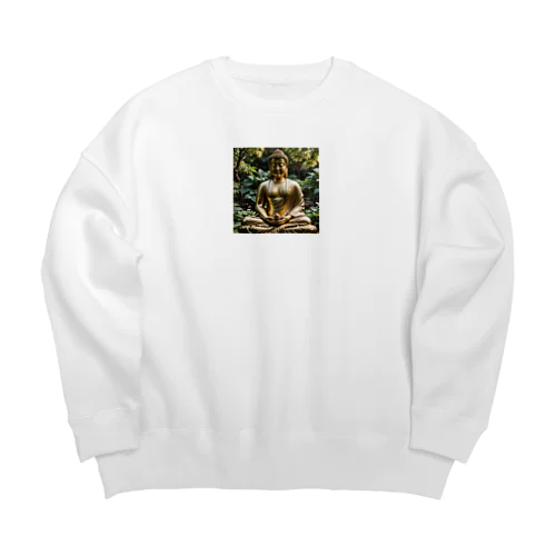 驚くべき仏像があなたを迎えます。 Big Crew Neck Sweatshirt