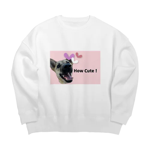 How Cute! Canvas! Big Crew Neck Sweatshirt