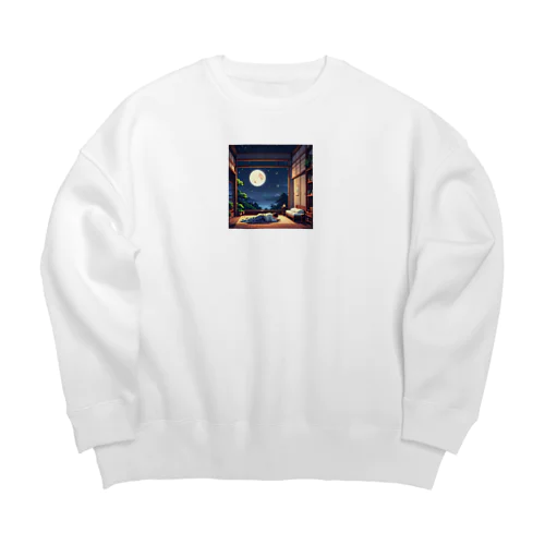 満月の夜 Big Crew Neck Sweatshirt