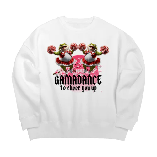 GAMADANCE to cheer you up⑩ Big Crew Neck Sweatshirt