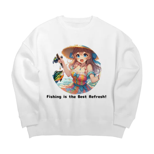 釣り女子 ツリガール 03 Big Crew Neck Sweatshirt