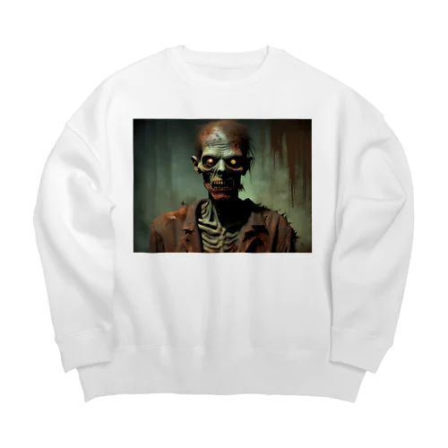 リビングデッド 男 Big Crew Neck Sweatshirt