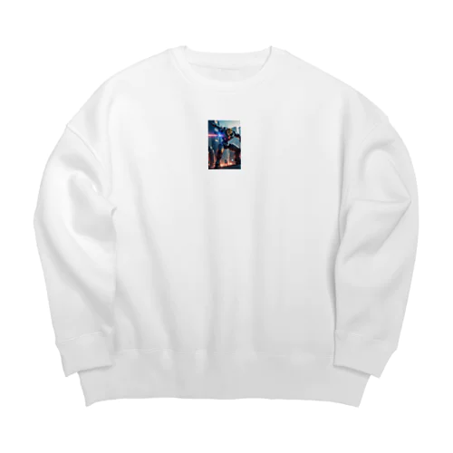 ライオンロボットV1 Big Crew Neck Sweatshirt