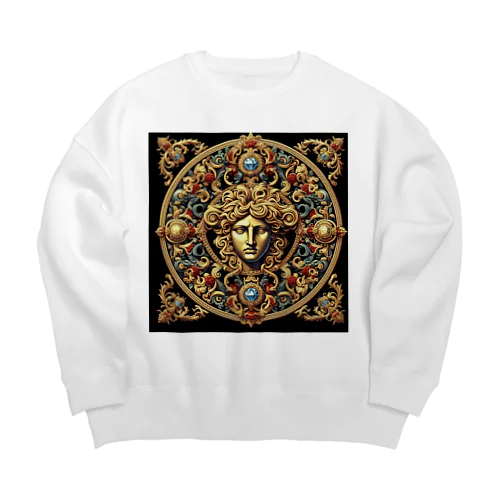 Renaissance  柄 Big Crew Neck Sweatshirt