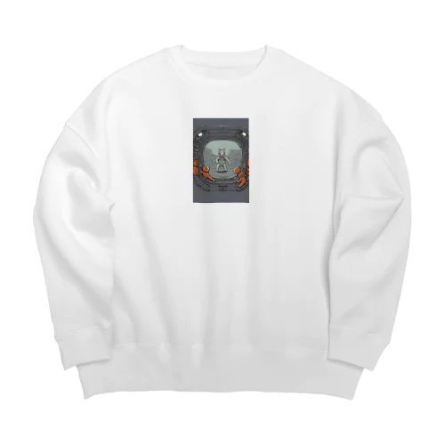 宇宙猫 Big Crew Neck Sweatshirt