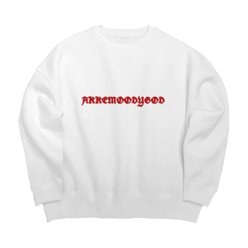 AKKEMOODYGOD (Name Logo) Big Crew Neck Sweatshirt